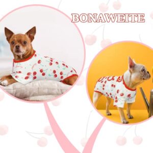 Bonaweite Dog Recovery Suit After Surgery, Pet Professional Surgical Shirt for Male Female Dogs Abdominal Wounds Bandage, Substitute E-Collar & Cone, Post-Operative Puppy Cat Onesies Snugly Vest