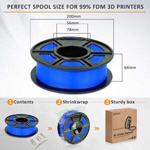 SUNLU 3D Printer Filament Dryer S2 Black and 1KG PLA Filament 1.75mm Blue