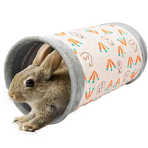 Bonjin Guinea Pig Tubes & Tunnels, Tunnel Toys for Dwarf Rabbits Bunny Guinea Pigs Kitty and Other Small Animals Hideout Activity