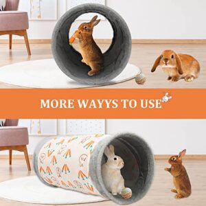 Bonjin Guinea Pig Tubes & Tunnels, Tunnel Toys for Dwarf Rabbits Bunny Guinea Pigs Kitty and Other Small Animals Hideout Activity