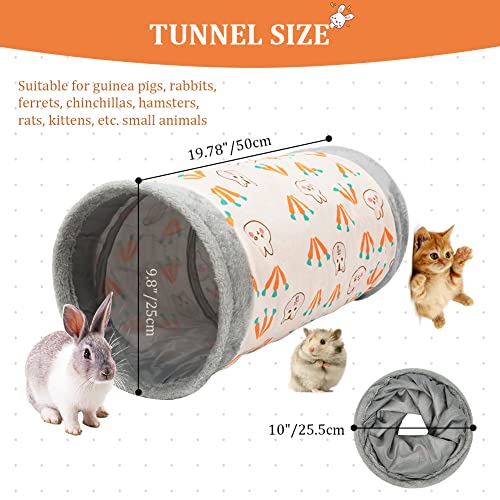 Bonjin Guinea Pig Tubes & Tunnels, Tunnel Toys for Dwarf Rabbits Bunny Guinea Pigs Kitty and Other Small Animals Hideout Activity