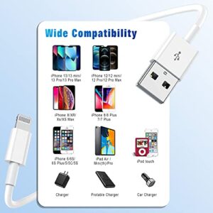 iPhone Charger 3FT, [Apple MFi Certified] Lightning Cable Original 3Pack USB Fast Charging Data Sync Cord Compatible with iPhone 13/12/11 Pro Max/XS MAX/XR/XS/X/8/7/Plus/6S/6/SE/5S（3FT）