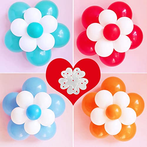 Balloon Garland Arch kit 8 Pack for Baby Shower Birthday Decorations, Tying Tool, Balloon Double-Hole Strips, 100 Dot Glue Point Stickers, Flower Clips, Suitable for Party Wedding Birthday Christmas