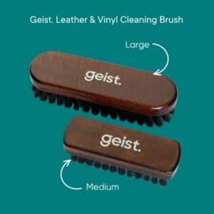 Geist. Leather & Upholstery Cleaning Brush Medium | To clean car seats, leather sofas, and alcantara | For car interiors, furniture, boots, shoes, bags and more