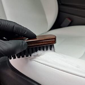 Geist. Leather & Upholstery Cleaning Brush Medium | To clean car seats, leather sofas, and alcantara | For car interiors, furniture, boots, shoes, bags and more