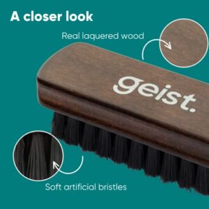 Geist. Leather & Upholstery Cleaning Brush Medium | To clean car seats, leather sofas, and alcantara | For car interiors, furniture, boots, shoes, bags and more