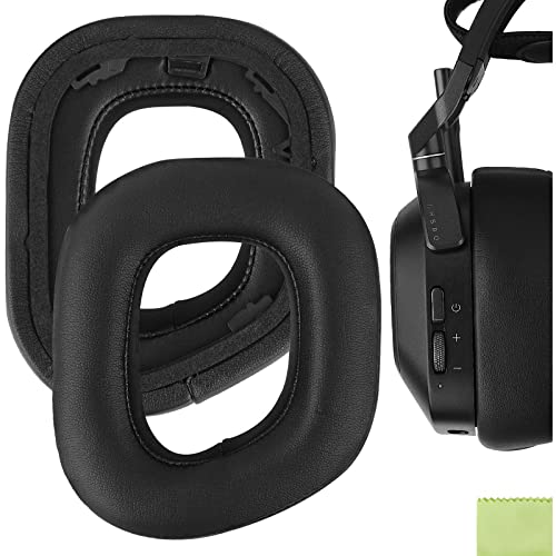 Geekria Comfort Replacement Ear Pads for Corsair HS80 RGB Wireless Headphones Ear Cushions, Headset Earpads, Ear Cups Cover Repair Parts (Black)