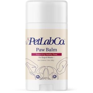 petlab co. paw balm for dogs - moisturizes and supports dry paws - easy to use paw soother for dogs of all ages - dog paw wax