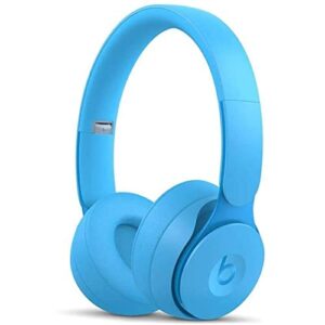 beats solo pro wireless nc on-ear headphones - more matte collection light blue (renewed premium)