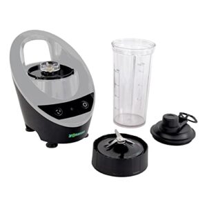 Yonanas Personal Blender with 13.5-Ounce Portable Cup and Drinking Lid for Shakes and Smoothies, BPA Free, 300-Watts, Gray