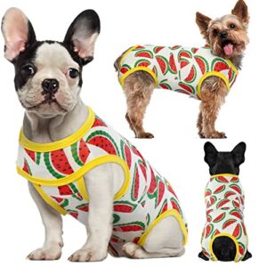 bonaweite dog recovery suit after surgery, pet professional surgical shirt for male female dogs abdominal wounds bandage, substitute e-collar & cone, post-operative puppy cat onesies snugly vest