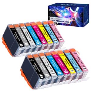 cli42 cli-42 ink cartridges replacement for canon pixma pro-100 pro-100s inkjet printer (2bk, 2c 2m 2y 2pc 2pm 2gy 2lgy 16-pack)