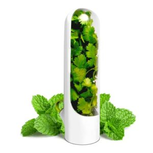 honiwu guacamole keeper, 1pc herb keeper herb storage container savor preserver for cilantro mint parsley asparagus