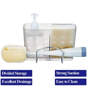 Sink Caddy Sponge Holder, Eunion Suction Kitchen Sink Organizer