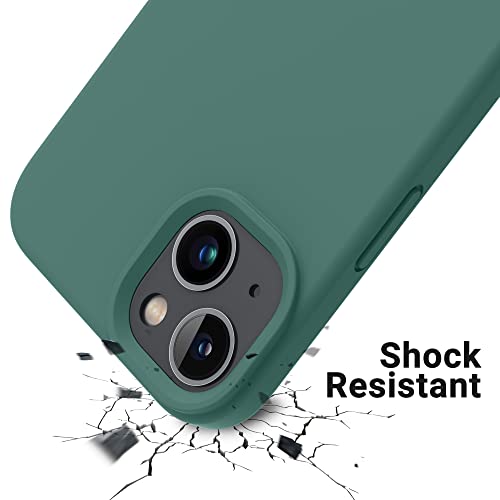 OTOFLY Designed for iPhone 14 Plus Case, Silicone Shockproof Slim Thin Phone Case for iPhone 14 Plus 6.7 inch （Pine Green）