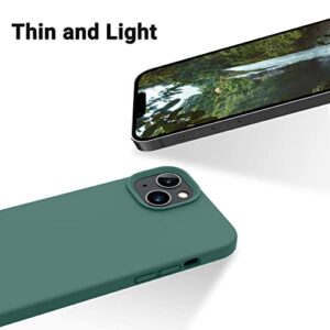 OTOFLY Designed for iPhone 14 Plus Case, Silicone Shockproof Slim Thin Phone Case for iPhone 14 Plus 6.7 inch （Pine Green）