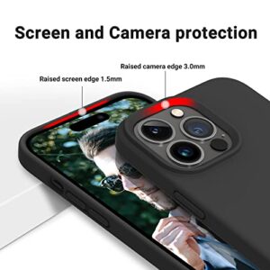 OTOFLY Designed for iPhone 14 Pro Case, Silicone Shockproof Slim Thin Phone Case for iPhone 14 Pro 6.1 inch (Black)