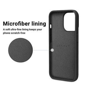 OTOFLY Designed for iPhone 14 Pro Case, Silicone Shockproof Slim Thin Phone Case for iPhone 14 Pro 6.1 inch (Black)