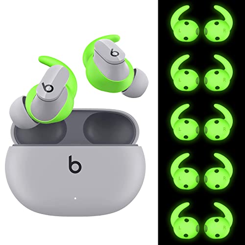 Ear Hooks for Beats Studio Buds, Ear Hook Accessories Compatible with Beats Studio Bud 2021 Silicone Anti-Slip EarTips Cover Holder [NOT Fit in Case] (Green)