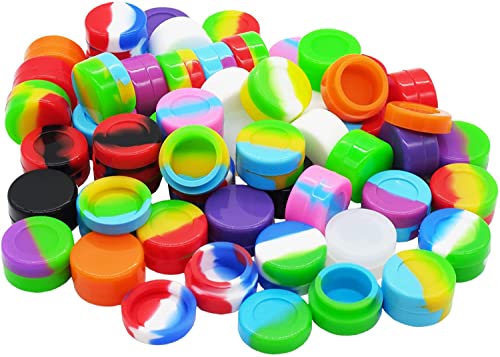 KUVIS 5ml Silicone Containers Concentrate Airtight Oil Non-stick Jars Food Grade (15)