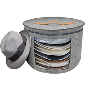 large hat storage box portable portable pressure and dust proof travel storage bag,40 * 26cm(15.7" d *10.2" h)