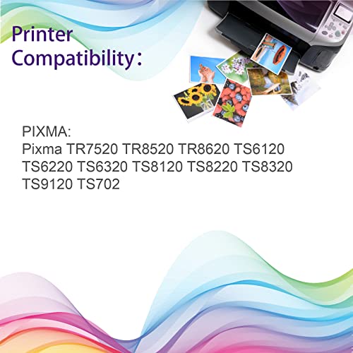 Ubinki Compatible Ink Cartridge Replacement for Canon PGI-280XXL CLI-281XXL 280 XXL 281 XXL Compatible to PIXMA TR7520 TR8520 TR8620 TS6120 TS6220 TS6320 TS8120 TS8220 TS8320 TS9120 (5 Pack)