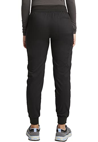 Cherokee Jogger Pants for Women with Mid Rise WW115, XL, Black