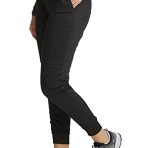 Cherokee Jogger Pants for Women with Mid Rise WW115, XL, Black