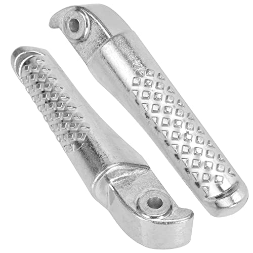 GREHUA Foot Pegs Footrest Bracket Set Assembly for 6.5Hp 212cc 196cc Coleman CT200U Trail 200 CT200U-EX BT200X CT200U-EXR CT100U Trail 100 Left Right Silver 2 pack Powersports Motor Mini Bike Parts