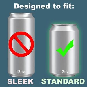 Fity (2 Pack) - A 12oz can Adapter for The 16oz YETI MiiR CamelBak Tall Koozie Colster Beer Soda Drink Cooler Cozy Insulator Spacer Extension, 473ml