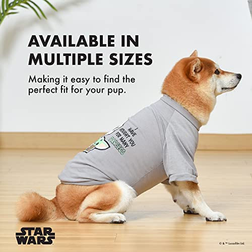 STAR WARS for Pets The Mandalorian Dog T-Shirt, Small (S) | The Mandalorian & GROGU Tee Shirt for Dogs | STAR WARS Pet Apparel, STAR WARS Tee for Dogs