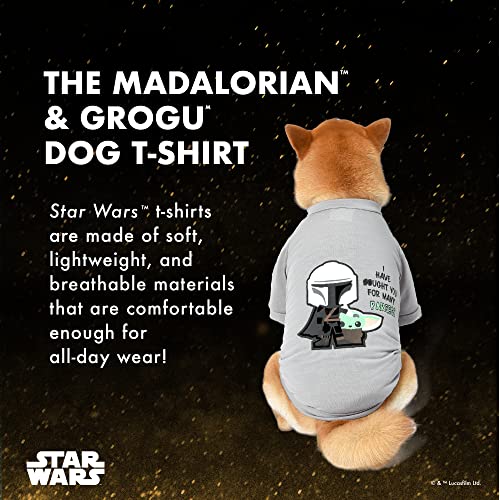 STAR WARS for Pets The Mandalorian Dog T-Shirt, Small (S) | The Mandalorian & GROGU Tee Shirt for Dogs | STAR WARS Pet Apparel, STAR WARS Tee for Dogs