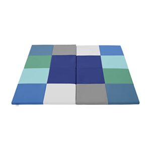 ecr4kids softzone square dance activity mat, folding playmat, contemporary