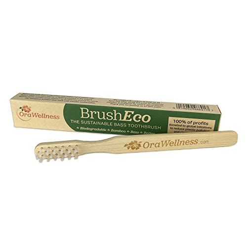 OraWellness Original Healthy Mouth Blend Organic Toothpaste & Mouthwash Alternative, 3 Pack + BrushEco Bamboo Toothbrush with Three Rows, 3 Pack, Reduce Gum Disease, Promote Healthy Teeth and Gums