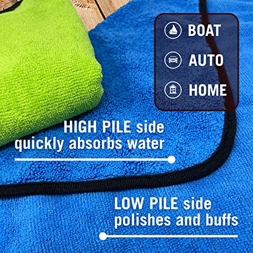 12 Pack Microfiber Cloth Kit Boat and Auto Microfiber Cleaning Cloth for Cars, Boats, House Lint Free Microfiber Cleaning Cloth Microfiber Towel Bulk Set Thick Large Cloths