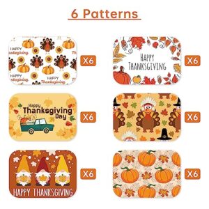 AKEROCK Thanksgiving Leftover Containers with Lids, Thanksgiving to go Containers, Tin Foil, 36 Pieces Total