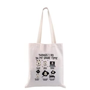 cmnim best hamster mom ever tote bag things i do in my spare time hamster pet owner gifts for hamster lover reusable shopping bag (beat hamster mom ever tote bag)