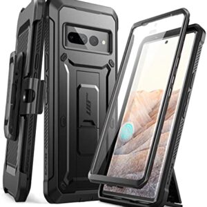 SUPCASE Unicorn Beetle Pro Series Case for Google Pixel 7 Pro (2022 Release), Full-Body Rugged Belt-Clip & Kickstand Case with Built-in Screen Protector (Black)