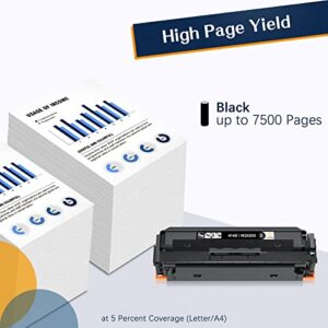 Colorking (with CHIP) Compatible Toner Cartridge Replacement for HP 414X W2020X 414A W2020A High Yield for Color Pro MFP M479fdw M479fdn M454dw M454dn Enterprise M455dn MFP M480f Printer (1 Black)