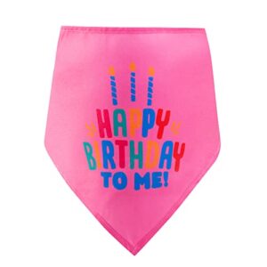 Ushang Pet Cat Happy Birthday Hat with Colorful Candles, Pink Cat Birthday Cake Hat & Birthday Bandana Scarfs Set for Small Animals, Cat Birthday Party Decorations