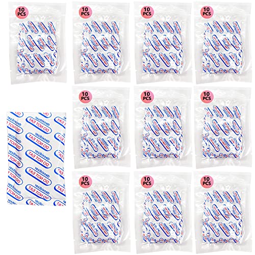 Plateau ELK Oxygen Absorbers for Food Storage 200CC, 100 PCS O2 Absorbers Food Grade for Mylar Bags, Canning, Flour, Wheat, Oats and Freeze Dried Foods - Long Term Storage (10x PCS of 10)