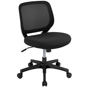 realspace® adley mesh/fabric low-back task chair, black, bifma certified