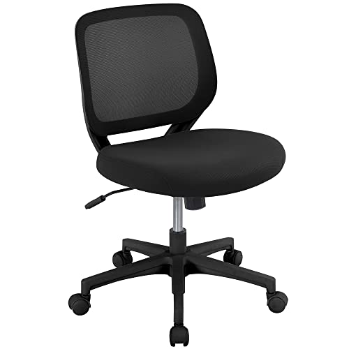 Realspace® Adley Mesh/Fabric Low-Back Task Chair, Black, BIFMA Certified