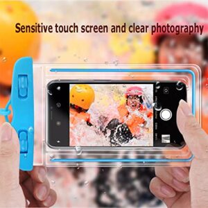 FASPLORE 2 pcs Waterproof Phone Pouch Dry Bag Pouch Tablet case Multicolor