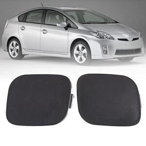 waltyotur 1 pair front bumper tow hook eye cap cover left & right replacement for toyota prius 2010-2012