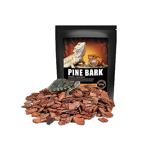 BNOSDM Reptile Bark Bedding Lizard Natural Wood Granule Substrate Clean Breeding and Bedding Flooring for Lizard Bearded Dragon Gecko Chameleon Tortoise