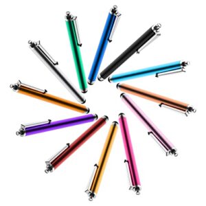 stylus pens for touch screens(12 multicolor), high precision capacitive stylus pencil for ipad/iphone/tablets/kindle/samsung galaxy all universal touch screen devices