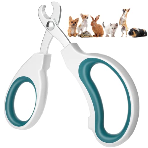 Cat Nail Clipper, Claw Trimmer Made of Stainless Steel, Clean Cut, No Shred, Mirror Finish. Small Animal Nail Clippers for Cats, Kittens, Bunny, Kittys, Puppy, Rabbit, Gatos, and More Pet