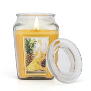 PINEAPPPLE-Papaya Long Lasting Highly Scented Fragrance Candle 18OZ Premium Natural Soy Blend