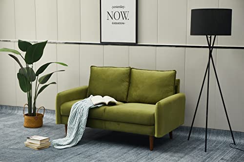Bonrcea Modern Sofa Tufted Couch Love Seats, Army Green